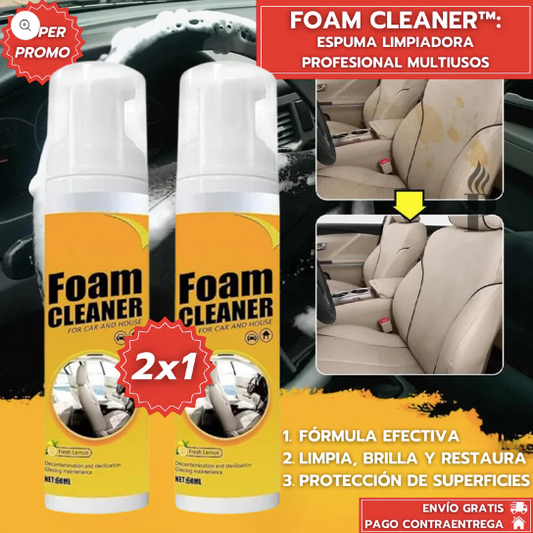 Oferta Especial 2x1: Foam Cleaner™ - Espuma Limpiadora Profesional Multiusos